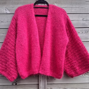 Breipatroon vest DAANTJE lange mouw-10-15